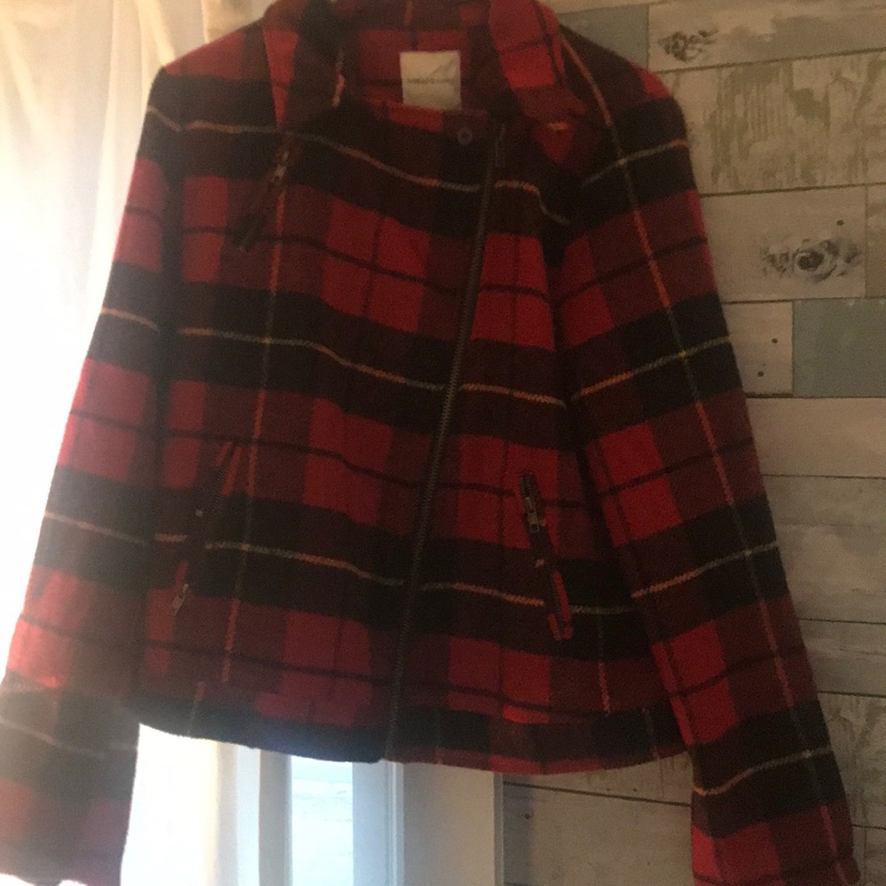 Plaid Motorcycle Jacket